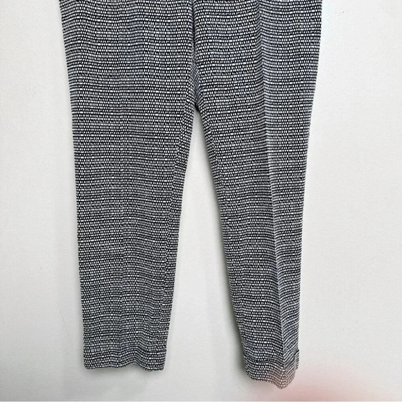 HUGO  BOSS Womens Sz 6 Acrila Textured Abstract Pant Black White Cotton Blend - Picture 3 of 14